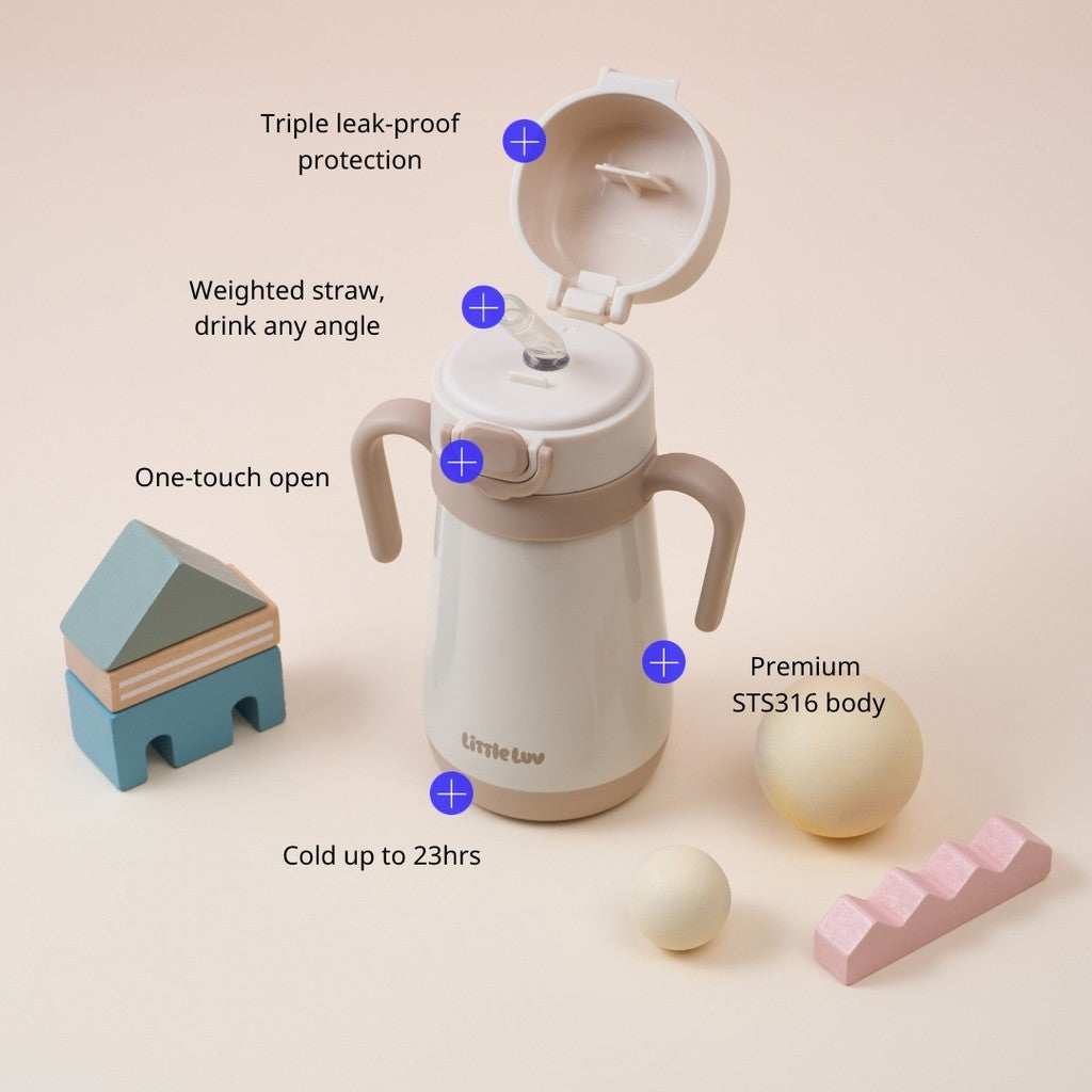 Little Luv One-Touch Stainless Straw Cup