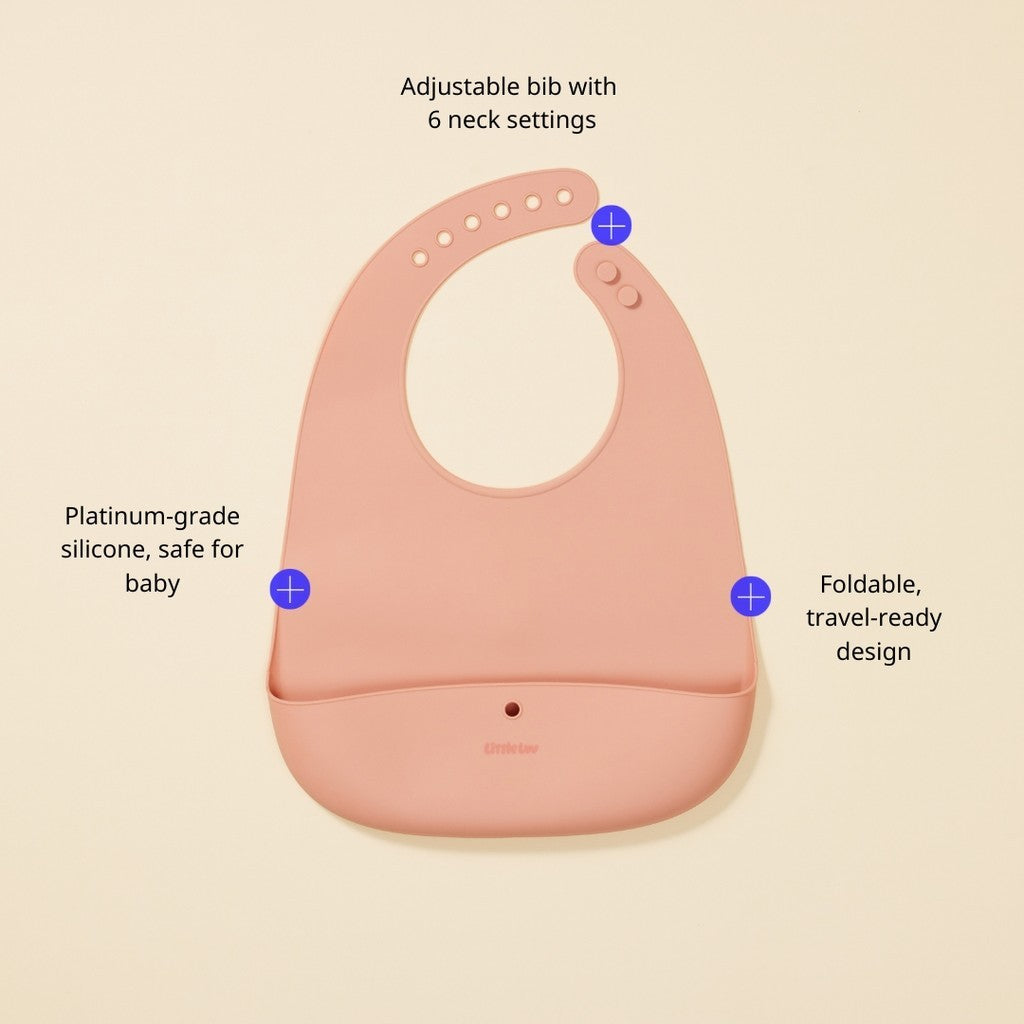 Little Luv Silicon Feeding Bib