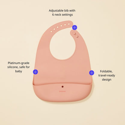 Little Luv Silicon Feeding Bib Yellow