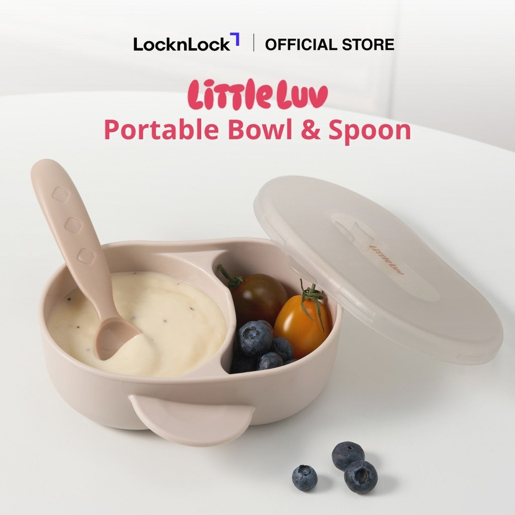 Little Luv Portable Bowl & Spoon 3-Piece Set