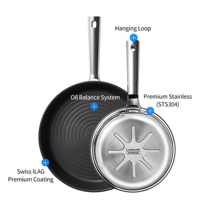 LocknLock Suit Stainless Fry Pan 20cm