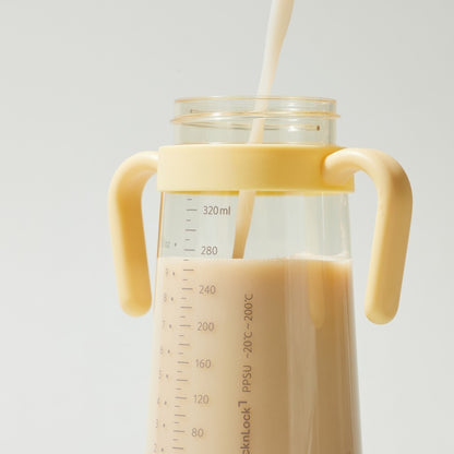 Little Luv One Touch PPSU Straw Cup 400ml Ivory
