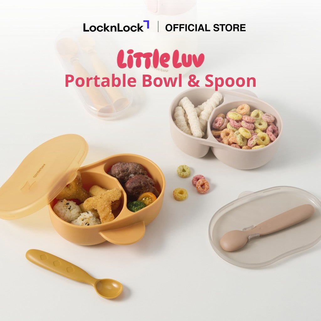 Little Luv Portable Bowl & Spoon 3-Piece Set