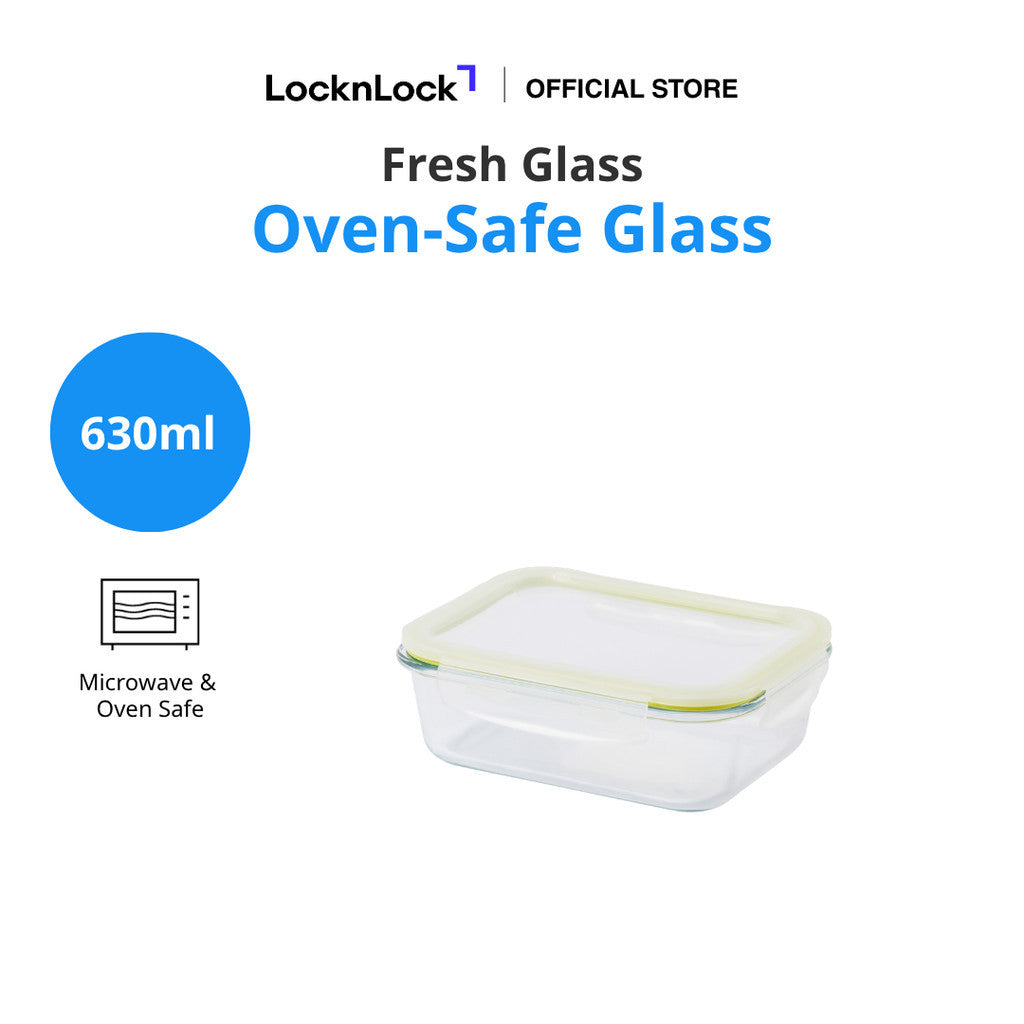LocknLock Fresh Glass Oven-Safe Food Container | 400ml–1480ml