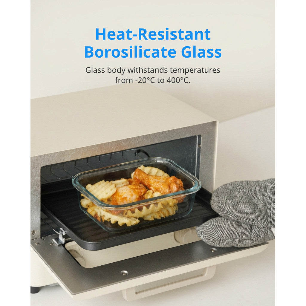 LocknLock Fresh Glass Oven-Safe Food Container | 400ml