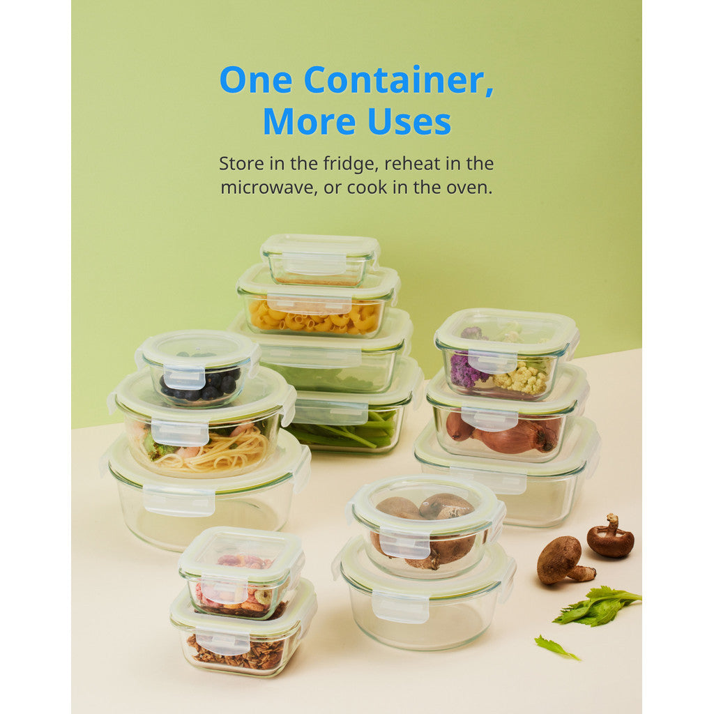 LocknLock Fresh Glass Oven-Safe Food Container | 400ml–1480ml