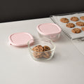 LocknLock Cheers to Joy Set of 2 Easy Seal Glass with Box