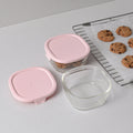 LocknLock Cheers to Joy Set of 2 Easy Seal Glass with Box