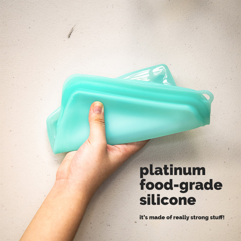 LocknLock Stuff n' Stack Reusable Silicone Bag Starter Set of 3