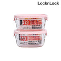 LocknLock Cheers to Joy Set of 2 Easy Seal Glass with Box