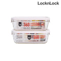 LocknLock Cheers to Joy Set of 2 Easy Seal Glass with Box